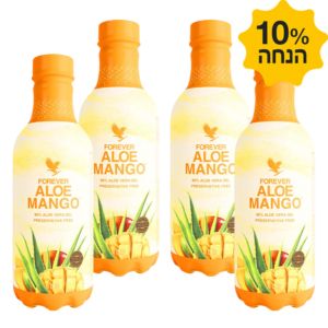 רביעיית משקה אלוורה ואפרסקים